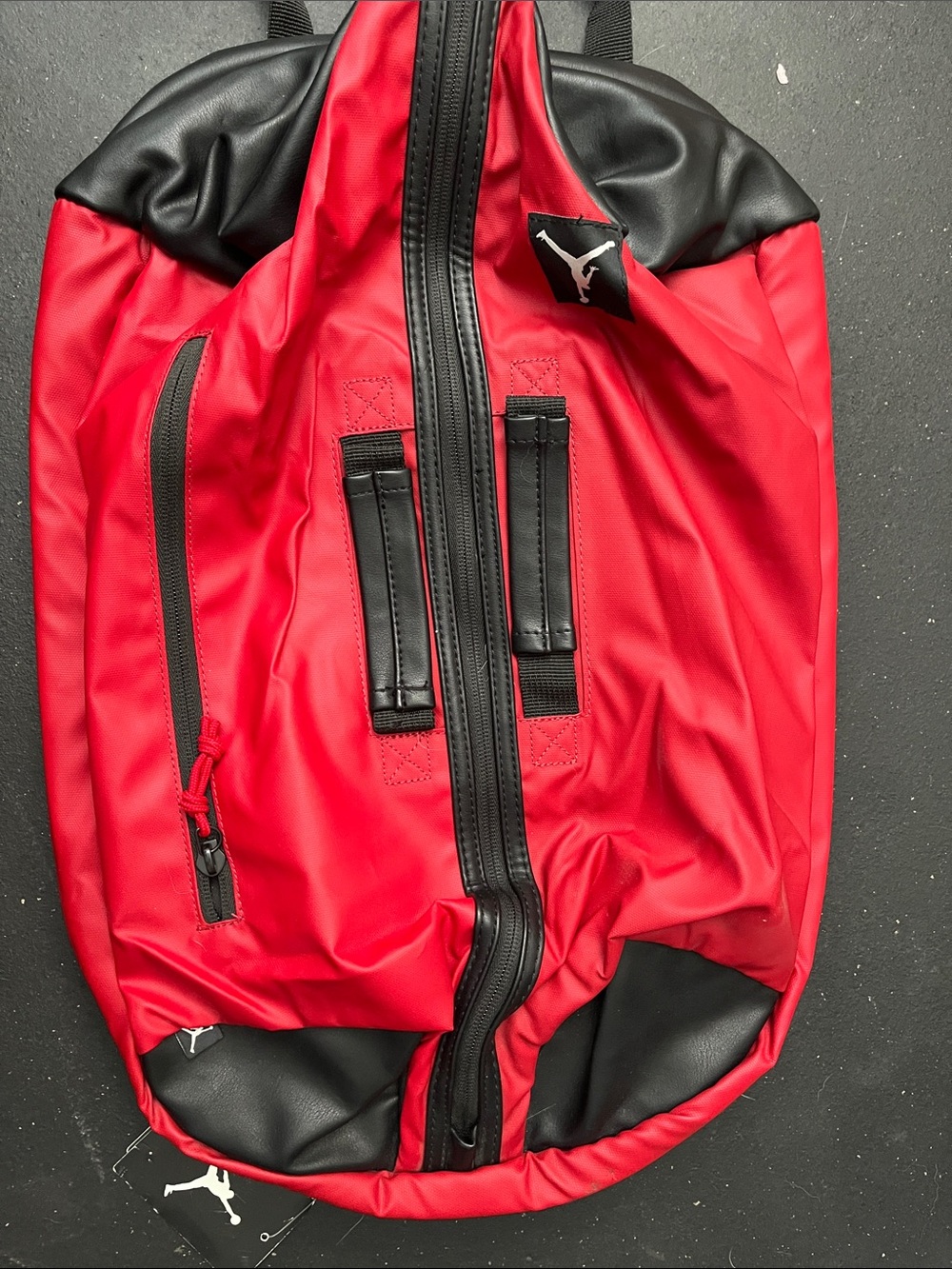 Jordan Red and Black Athletic Backpack